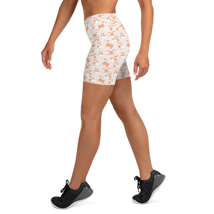 Corgi 'Talk To The Fluff' Yoga Shorts