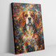 Beagle Abstract Pollock-inspired Portrait, Beagle Wall Art Print