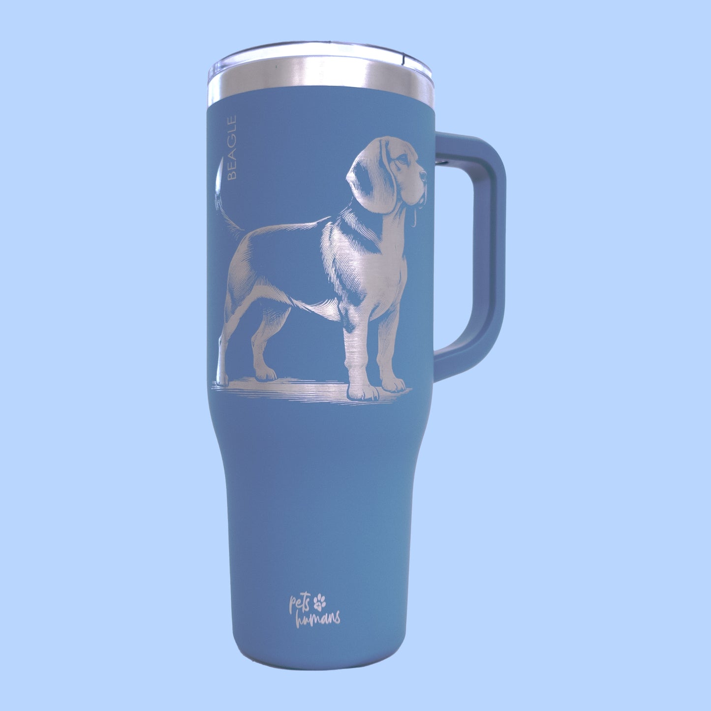 Beagle Laser Engraved Tumbler, 40oz