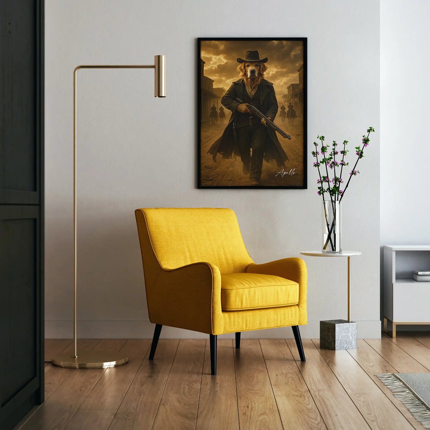 Custom Pet Portrait | Western Cinematic Pawtraits