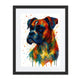Boxer Abstract Portrait | Splatter Style Painting – Modern Wall Art