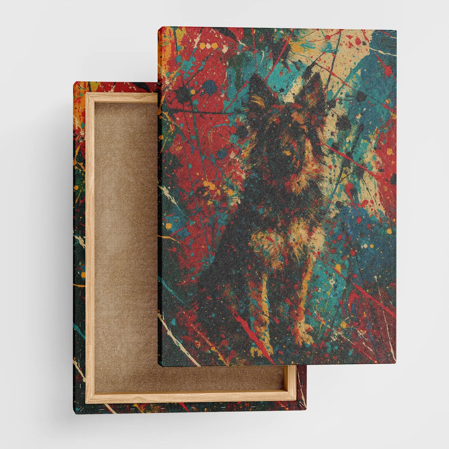 Custom Jackson Pollock Style Abstract Pet Portrait