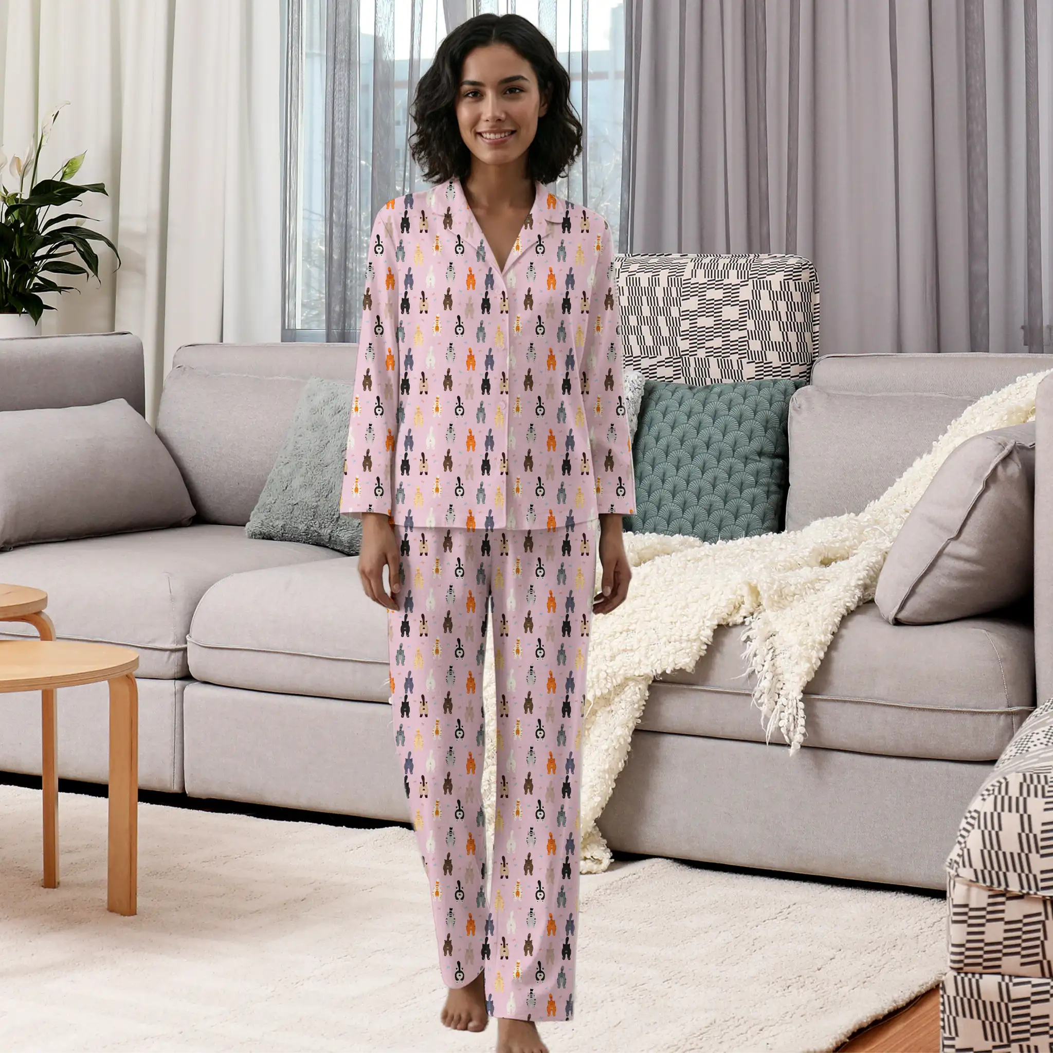 Cat Butts Funny Pajamas