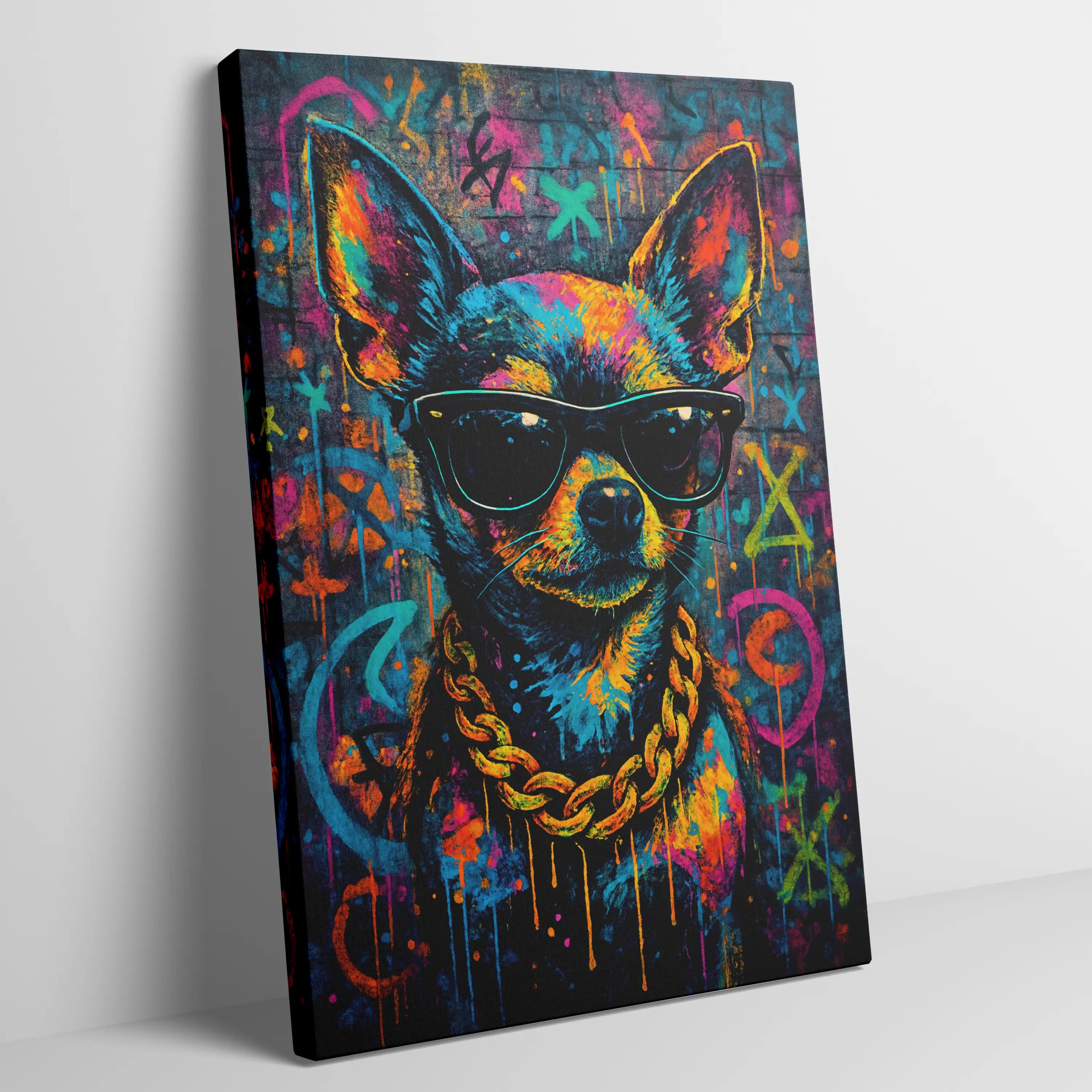 Chihuahua Graffiti Portrait | Street-Art Painting