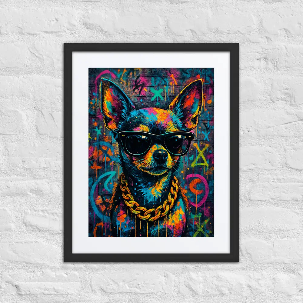 Chihuahua Graffiti Portrait | Street-Art Painting