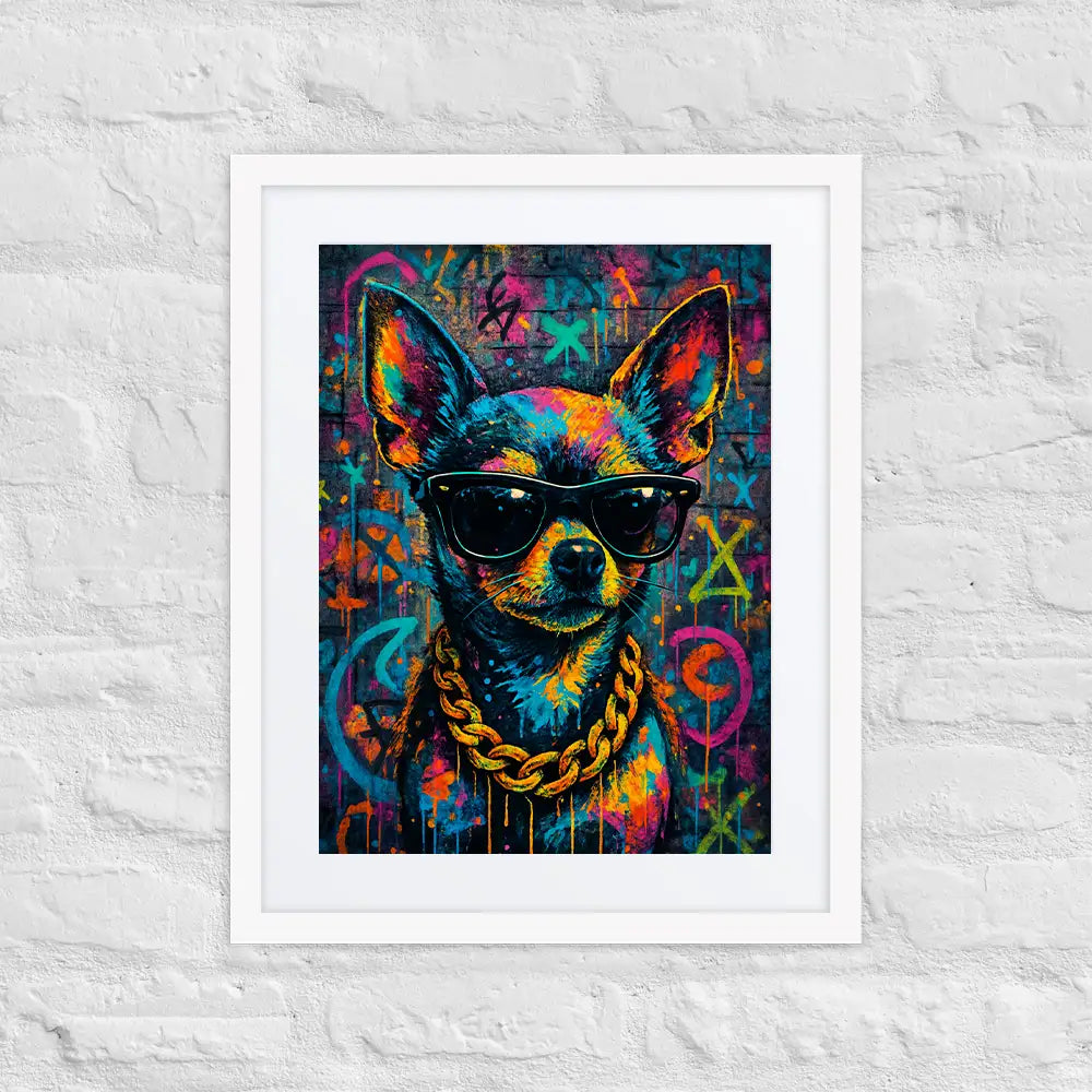 Chihuahua Graffiti Portrait | Street-Art Painting
