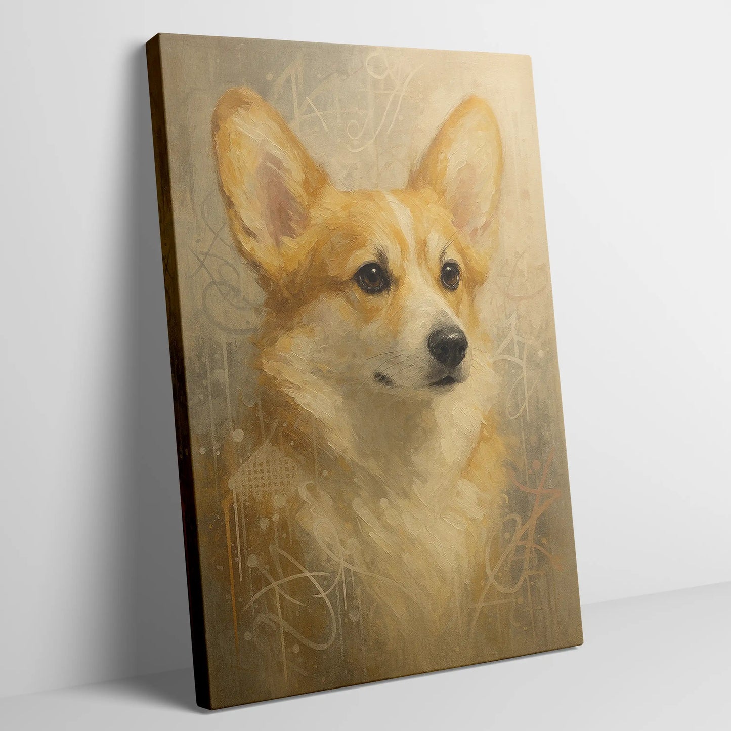 Corgi Fine-Art Graffiti Portrait