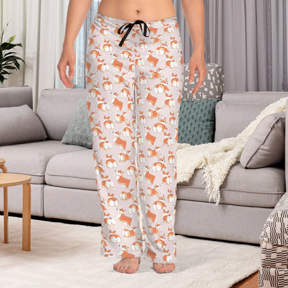 Corgi Talk To The Fluff Women's Pajama Pants