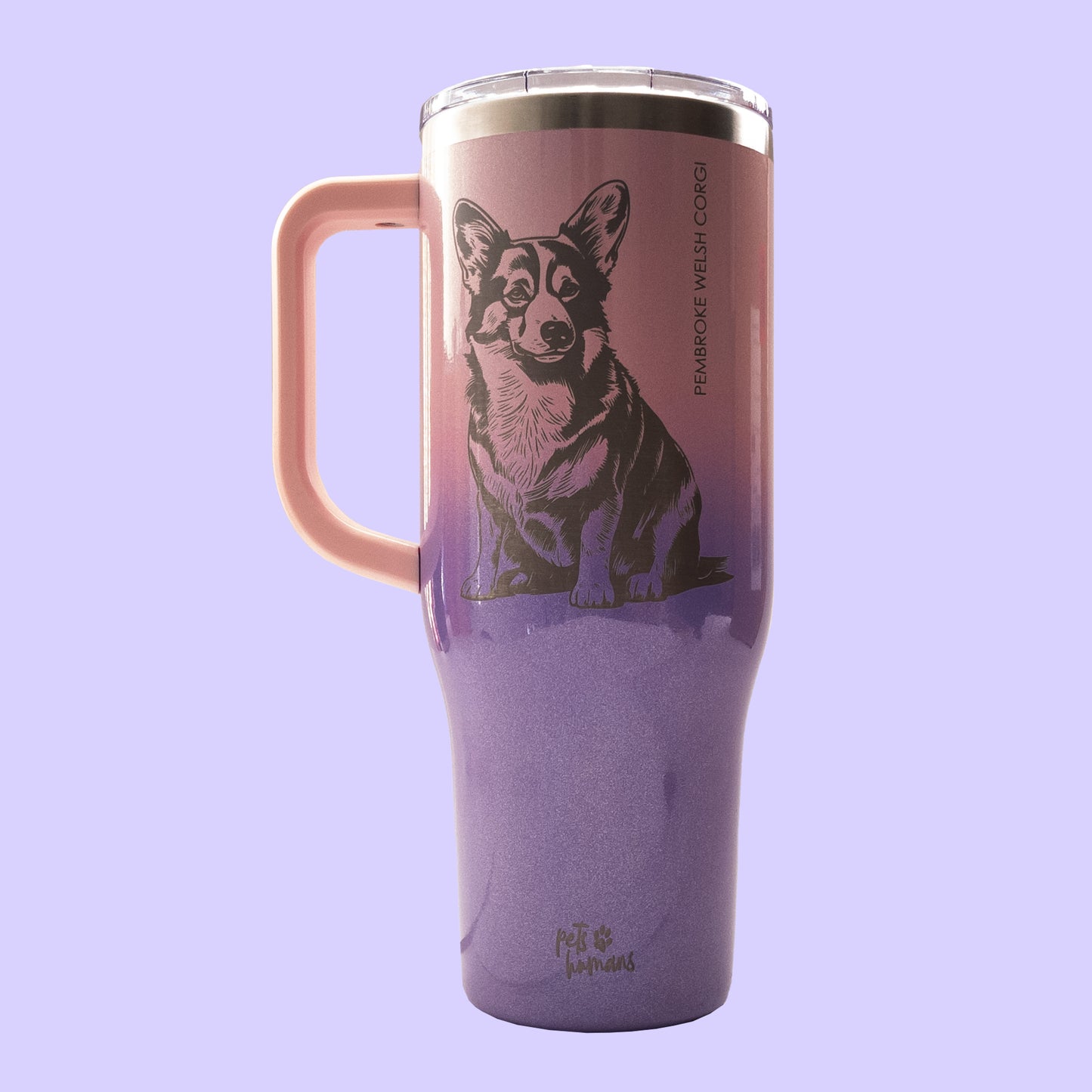 Corgi Laser Engraved Tumbler, 40oz