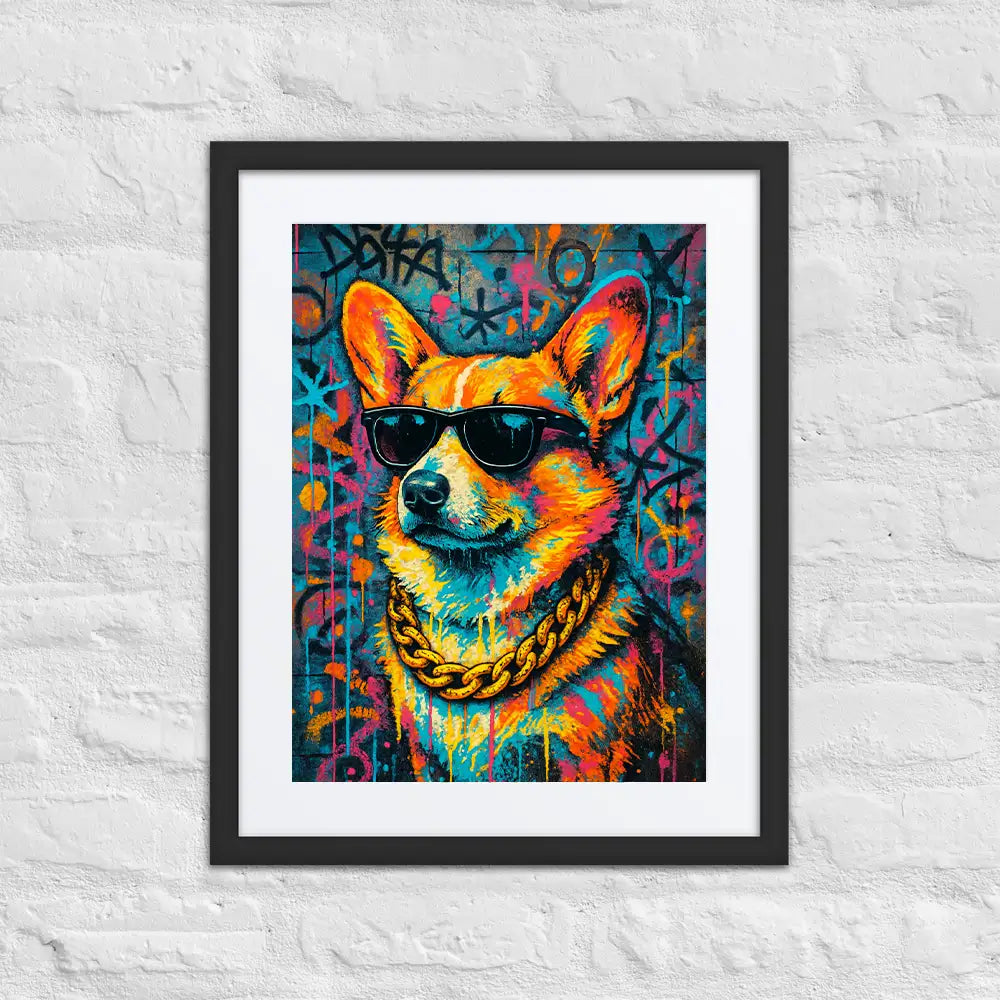 Corgi Graffiti Portrait | Street-Art Painting