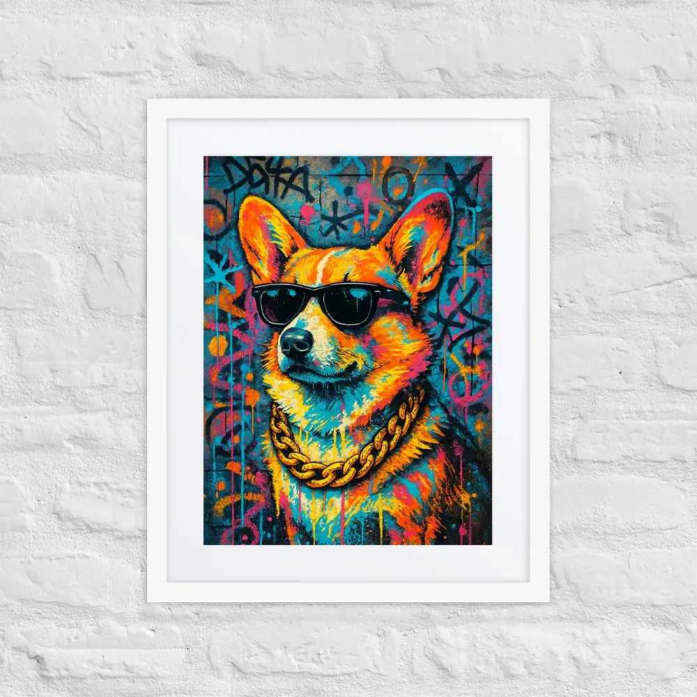 Corgi Graffiti Portrait | Street-Art Painting