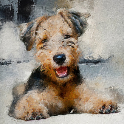 Custom Abstract Pet Portrait Canvas