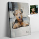 Custom Abstract Pet Portrait Canvas