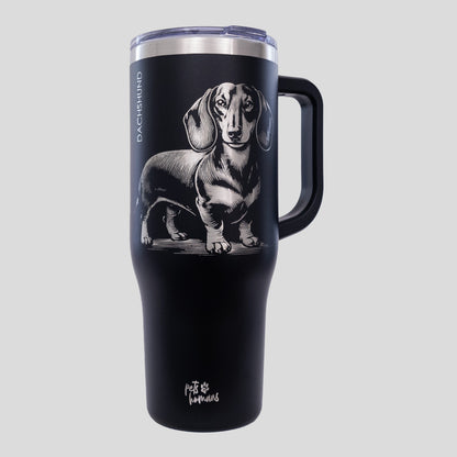 Dachshund Laser Engraved Tumbler, 40