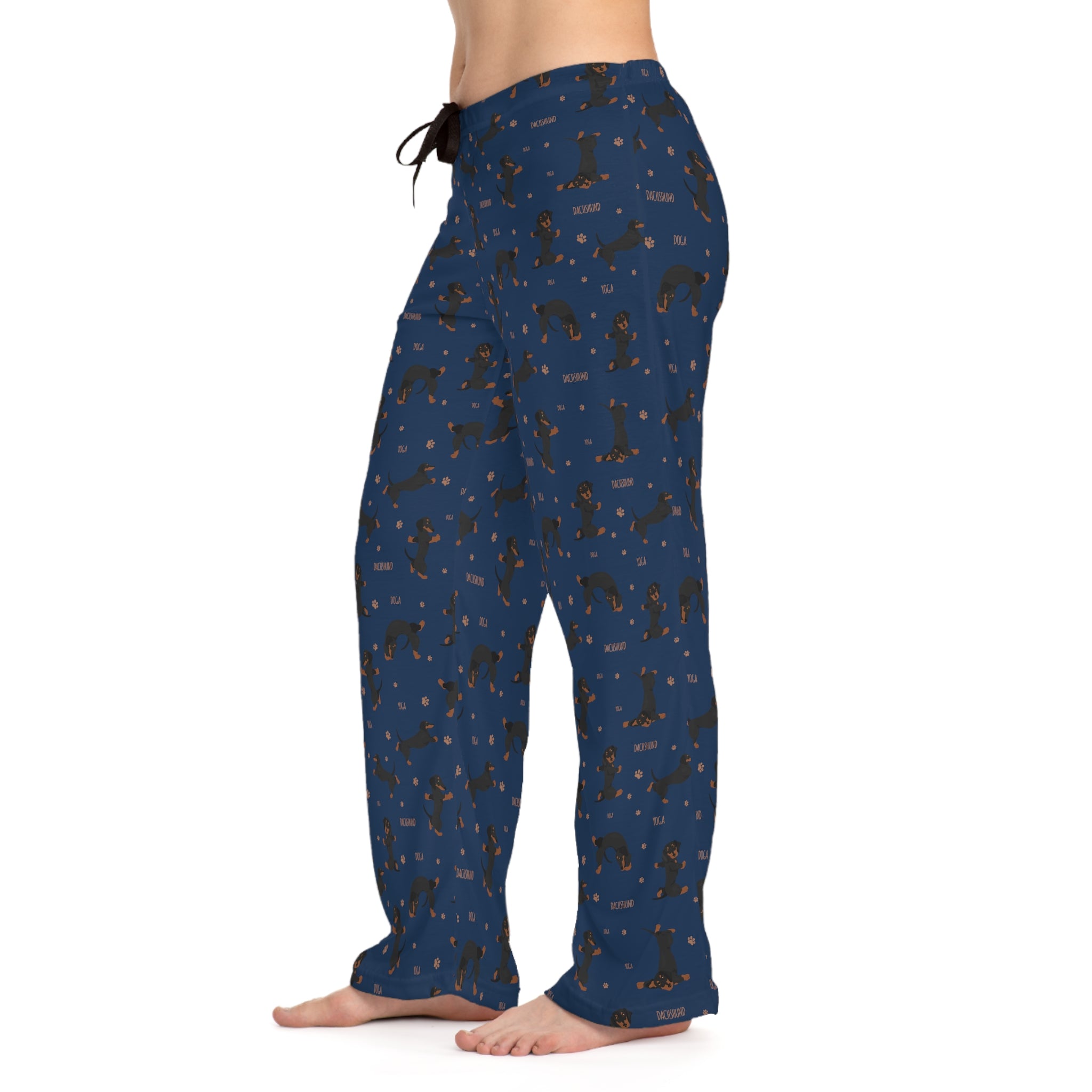 Dachshund Yoga Funny Women's Pajama Pants