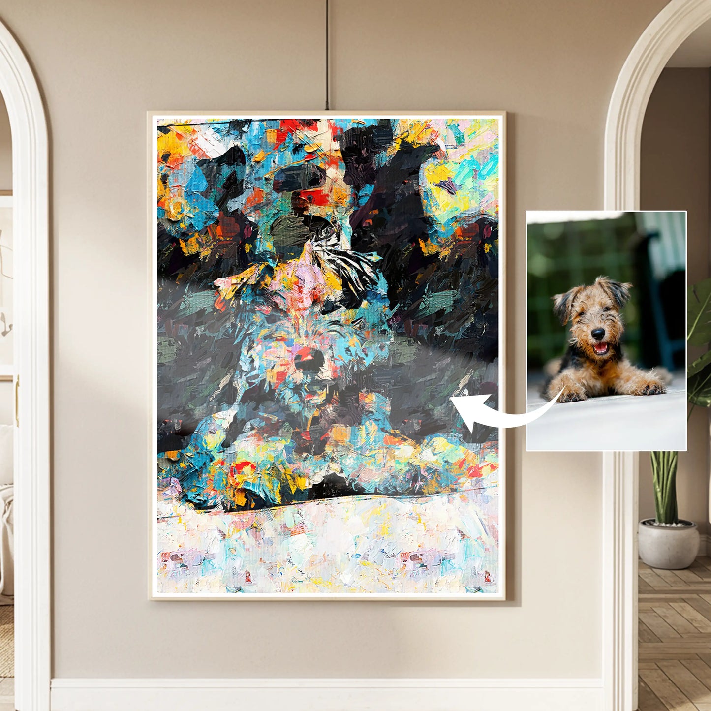 Custom Abstract Pet Portrait