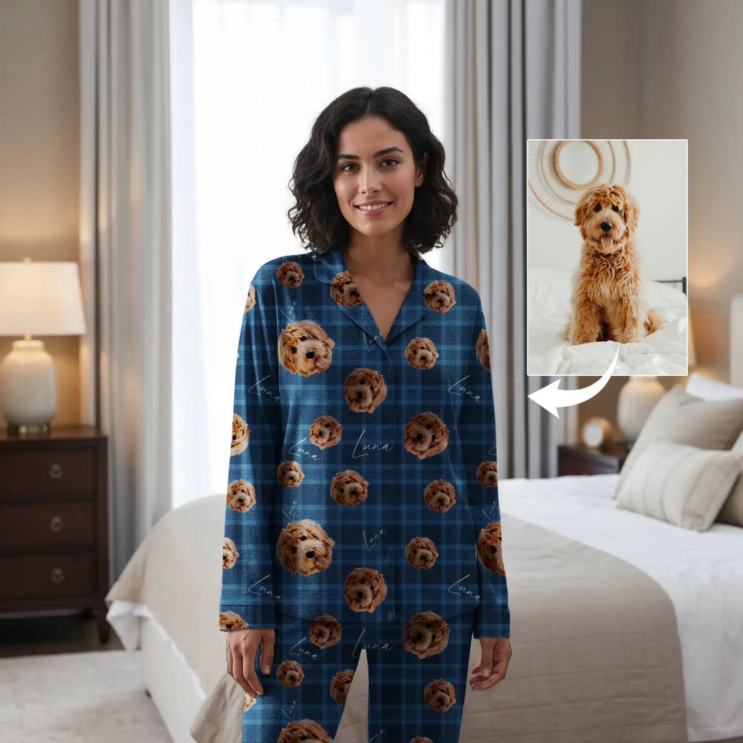 Custom Flannel Pet Pajama Set