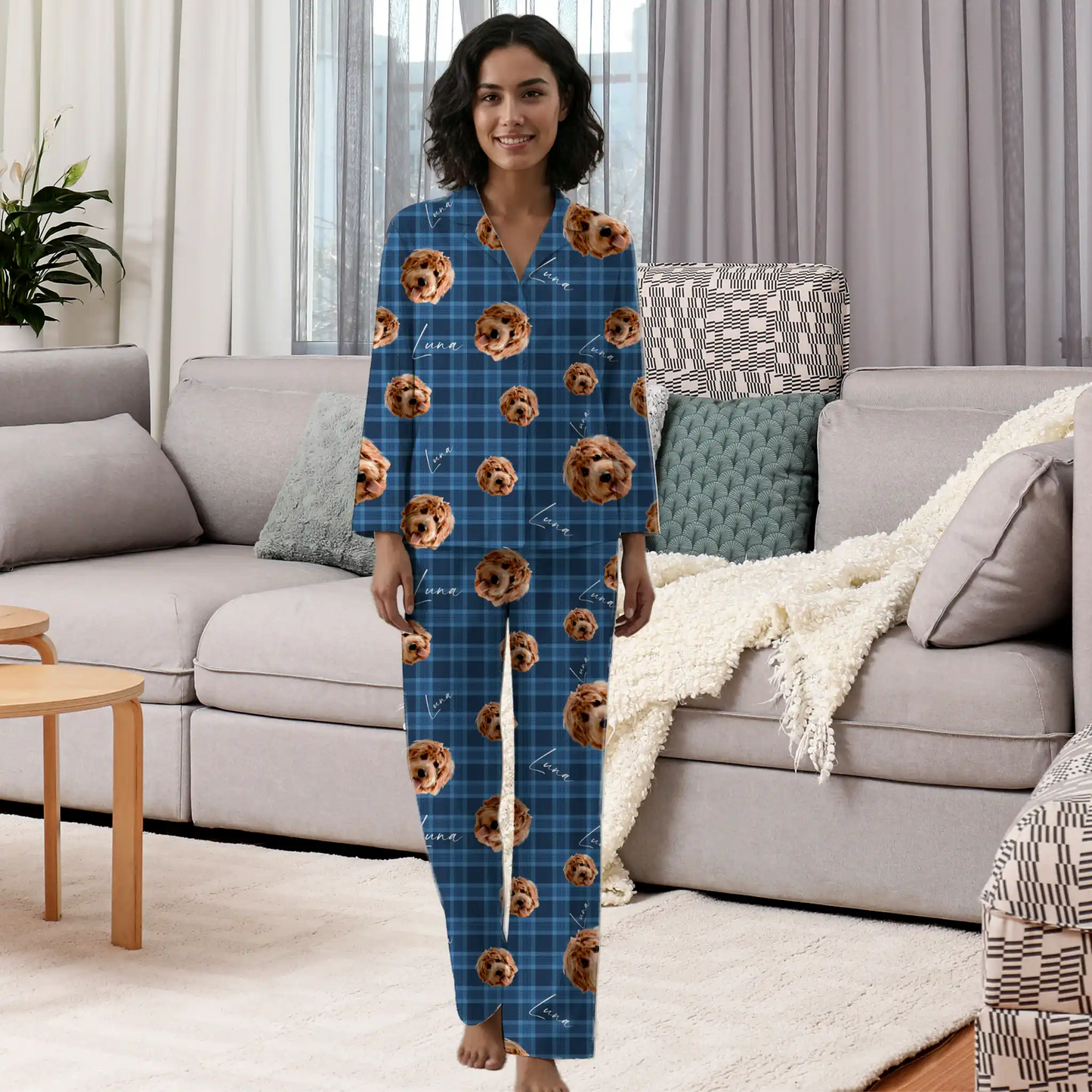 Custom Flannel Pet Pajama Set