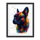 French Bulldog Abstract Portrait | Splatter Style Painting – Modern Wall Art