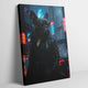 French Bulldog cyberpunk portrait, illustrated Frenchie wall art print by Pets + Humans