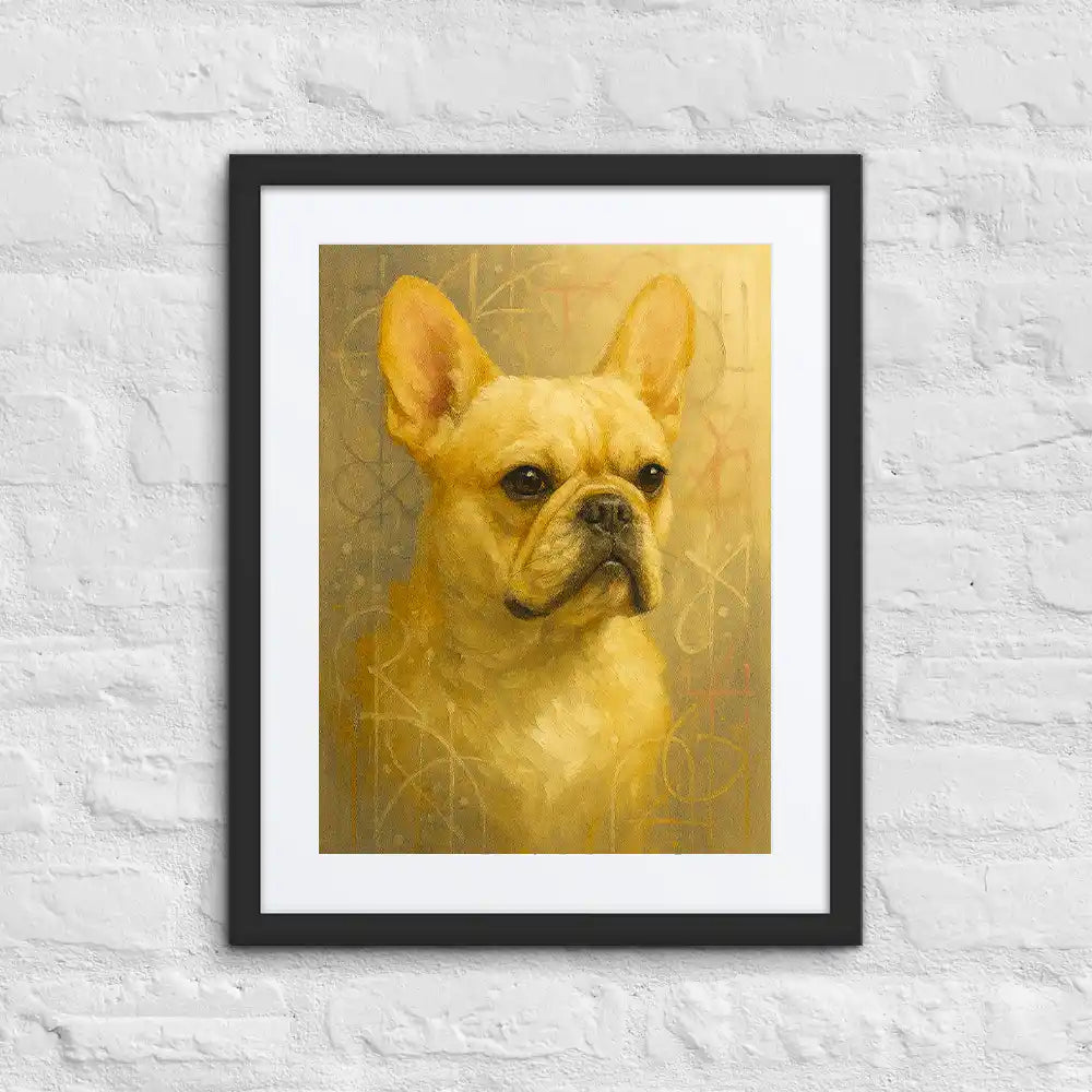French Bulldog Fine-Art Graffiti Portrait