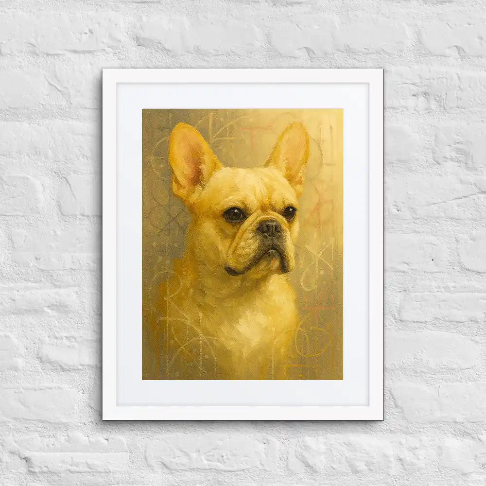 French Bulldog Fine-Art Graffiti Portrait
