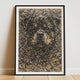 Rottweiler Pollock-inspired Portrait, Rotty Wall Art Print