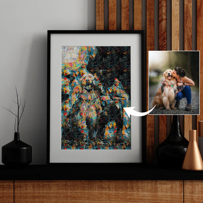 Custom Abstract Pet Portrait