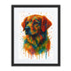 Labrador Retriever Abstract Portrait | Splatter Style Painting – Modern Wall Art
