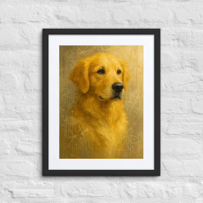 Golden Retriever Fine-Art Graffiti Portrait