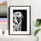 Golden Retriever Minimalist Portrait Wall Art