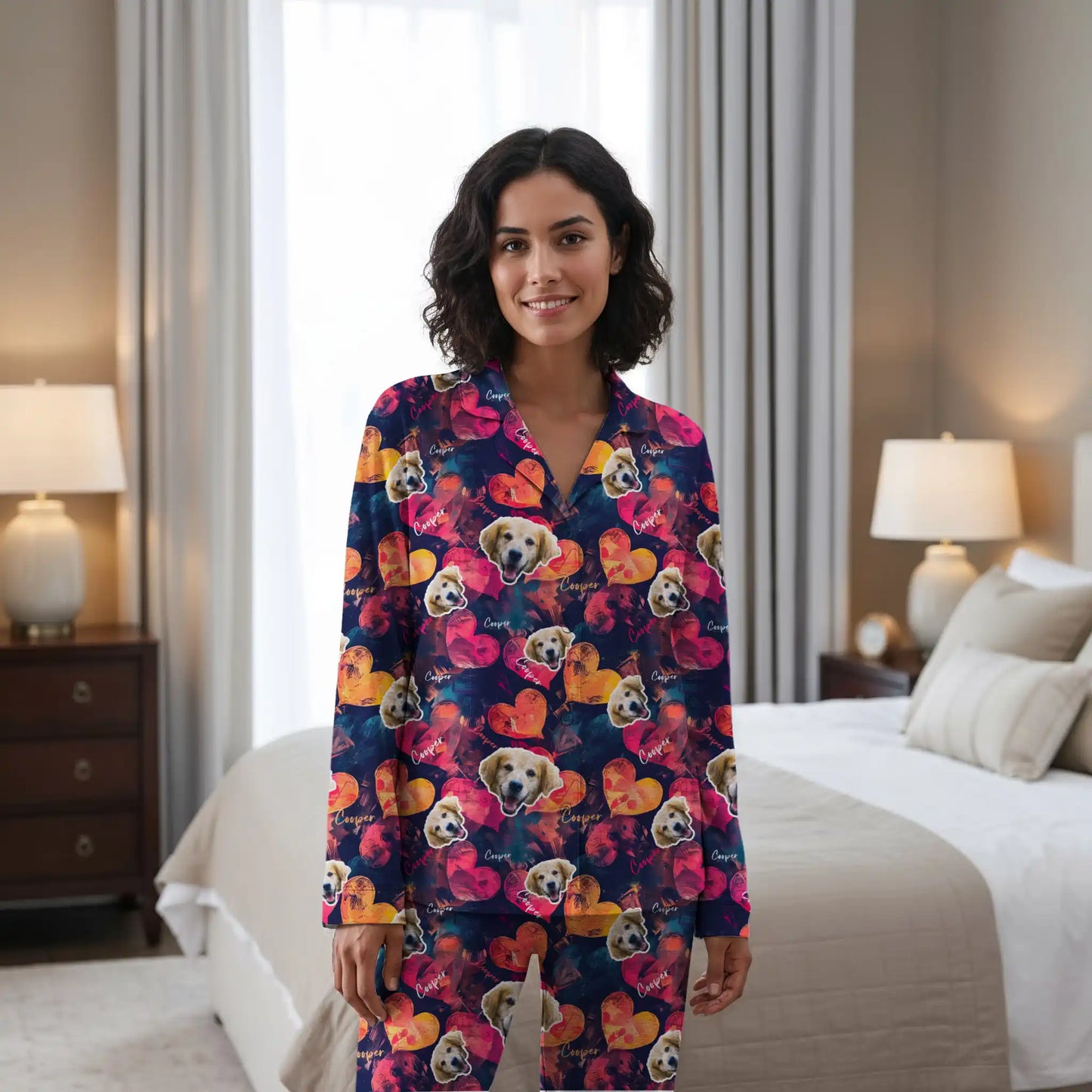 Custom Hearts Pet Pajamas