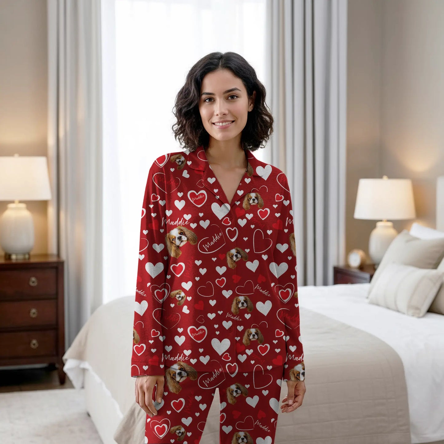 Custom Hearts Pet Pajamas