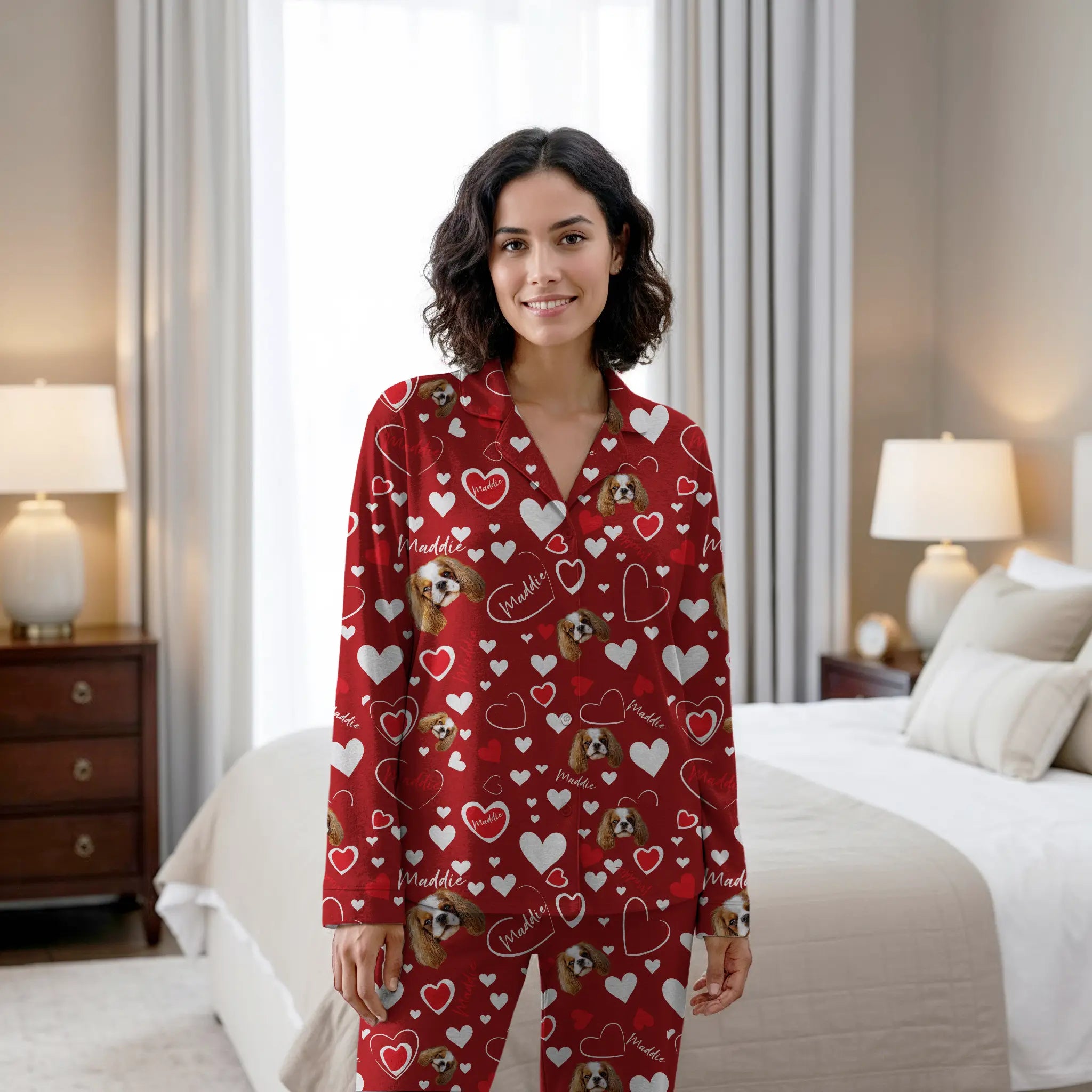 Custom Hearts Pet Pajamas