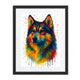Husky Abstract Portrait | Splatter Style Painting – Modern Wall Art