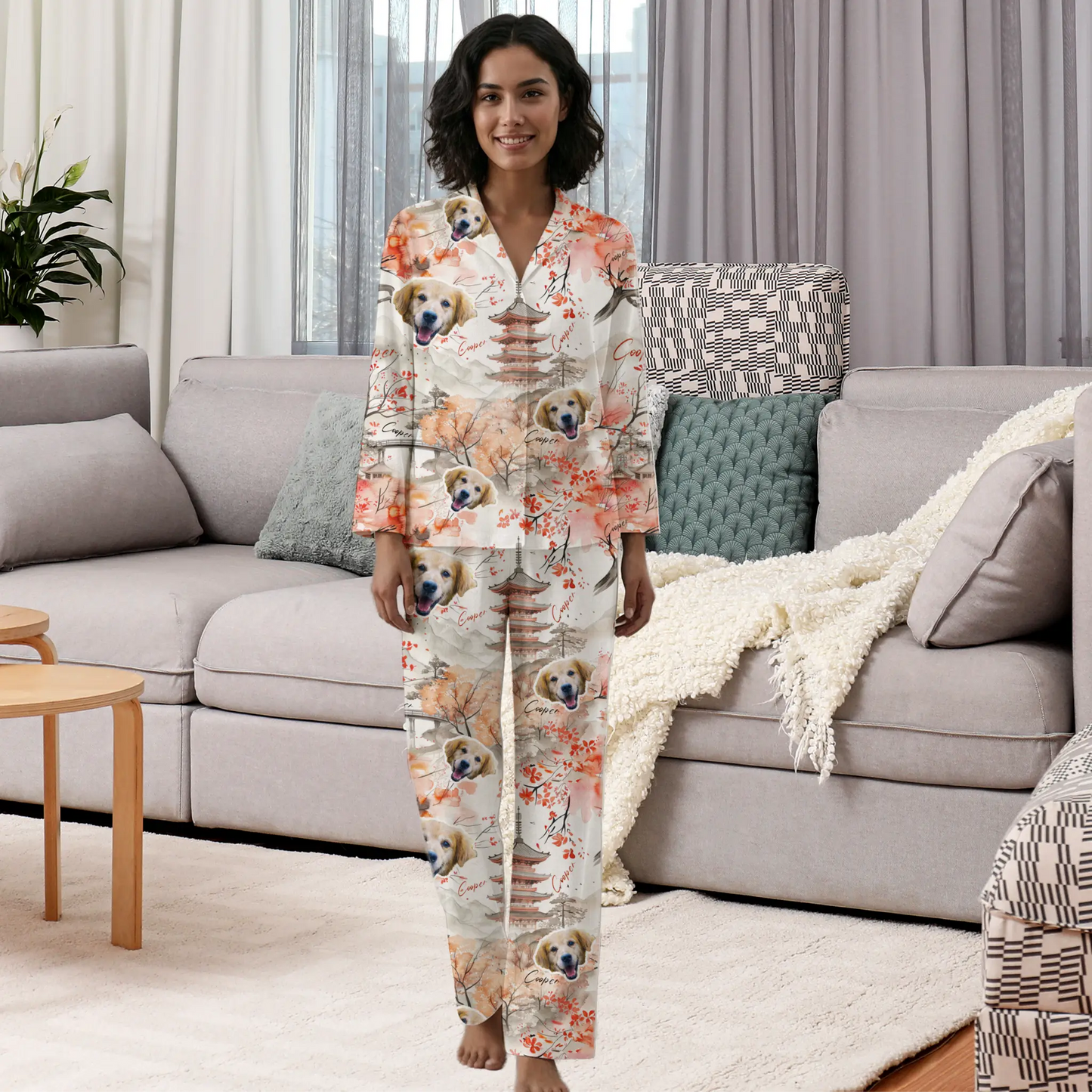 Custom Japanese Design Pet Pajamas