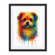 Maltese Abstract Portrait | Splatter Style Painting – Modern Wall Art