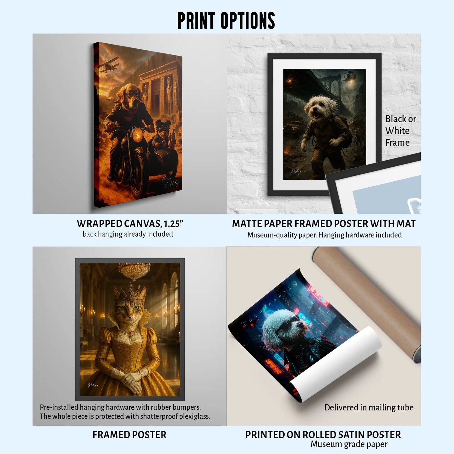 Custom Pet Portrait | Indiana Jones Inspired Adventure Cinematic Pawtraits