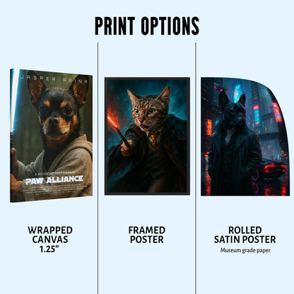 Custom Pet Portrait | Zombie Cinematic Pawtraits