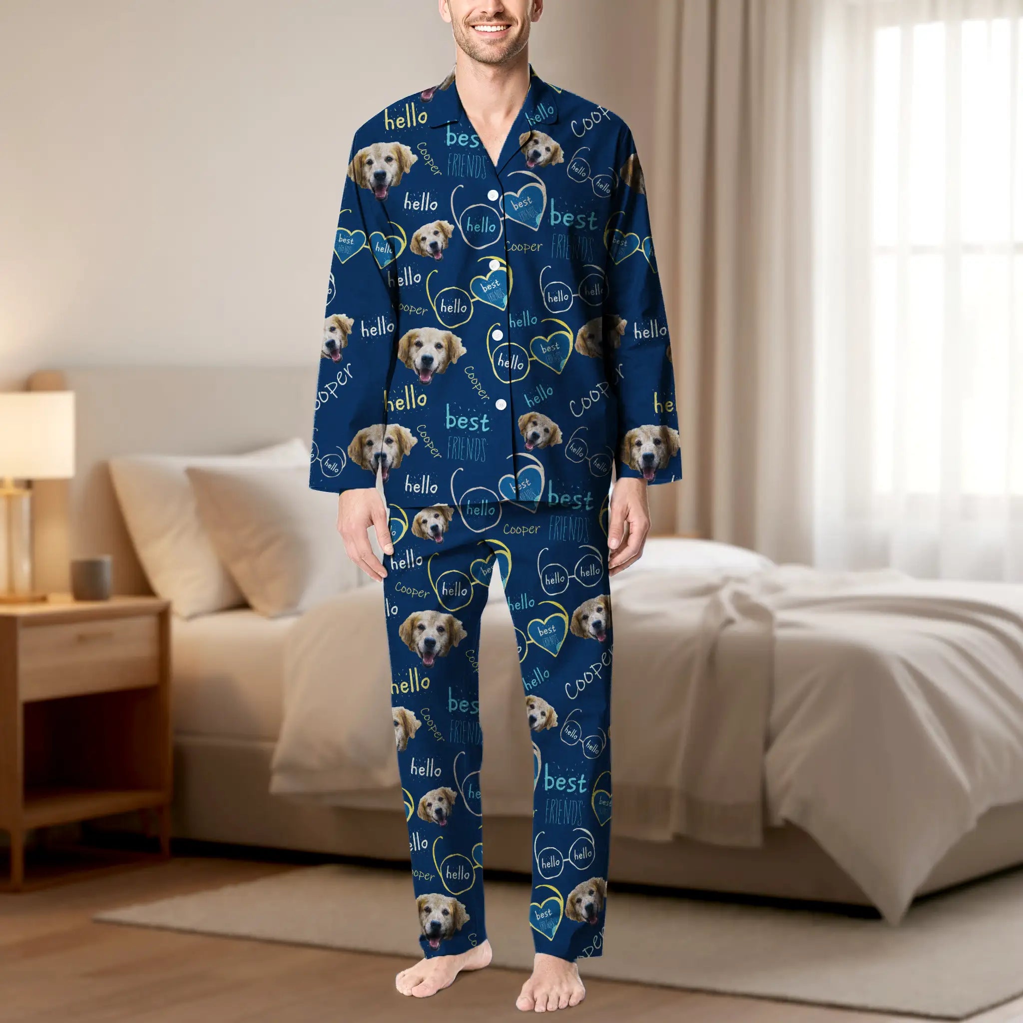Custom "Hello Best Friend" Pet Pajamas
