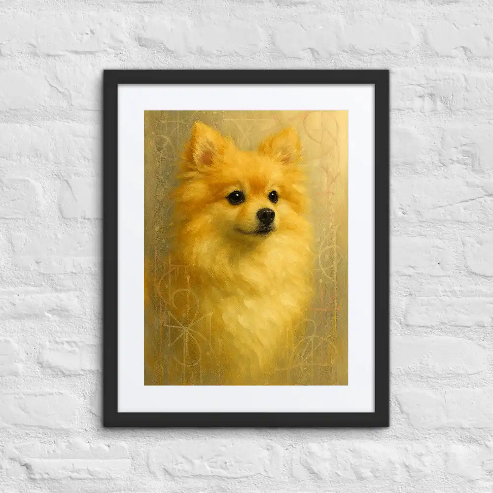 Pomeranian Fine-Art Graffiti Portrait