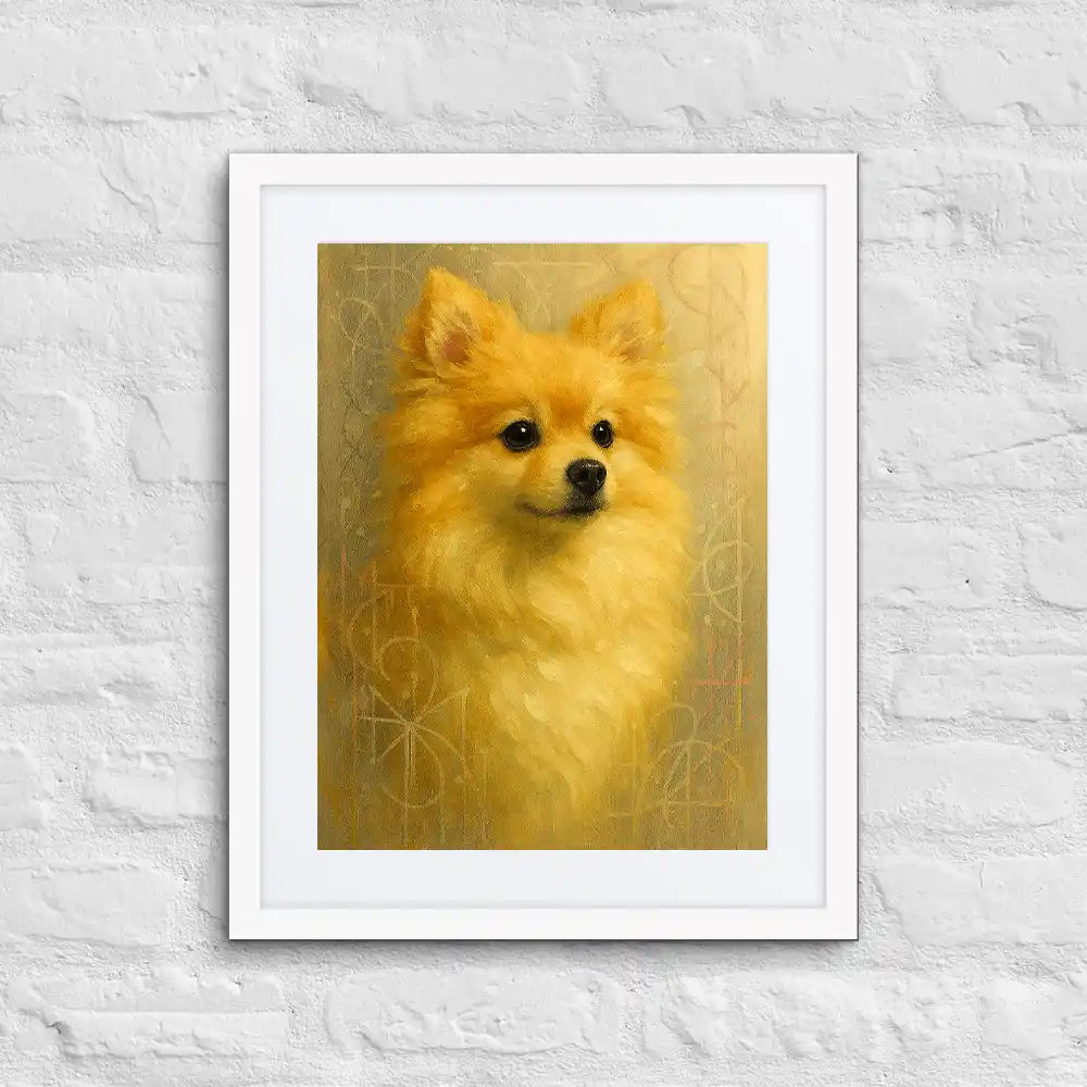 Pomeranian Fine-Art Graffiti Portrait