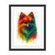 Pomeranian Abstract Portrait | Splatter Style Painting – Modern Wall Art