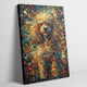 Poodle Abstract Pollock-inspired Portrait, Poodle Wall Art Print