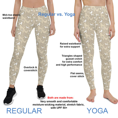 Poodle-Style Yoga Capri Leggings