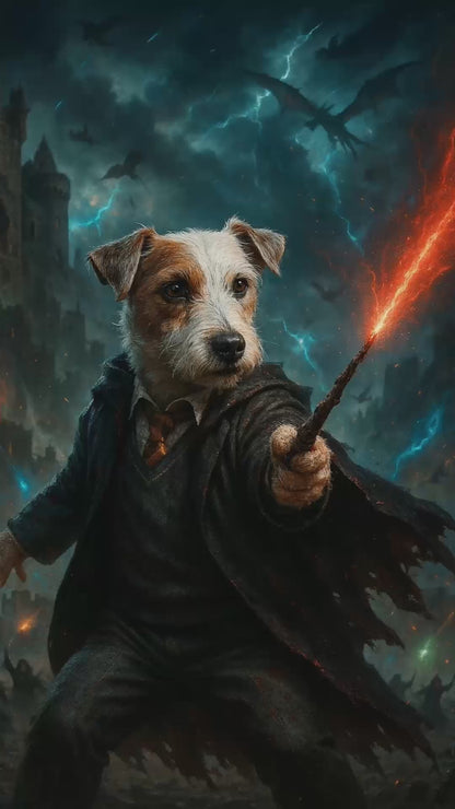 Custom Pet Portrait | Harry Potter Inspired Cinematic Pawtraits