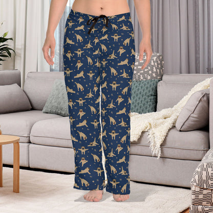 Dog Pug Women's Pajama Pants