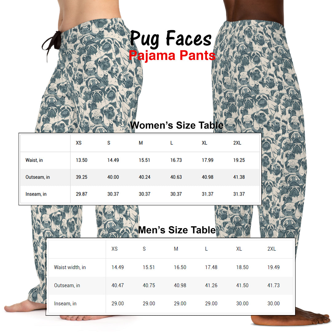 Pug Faces Women's Pajama Pants