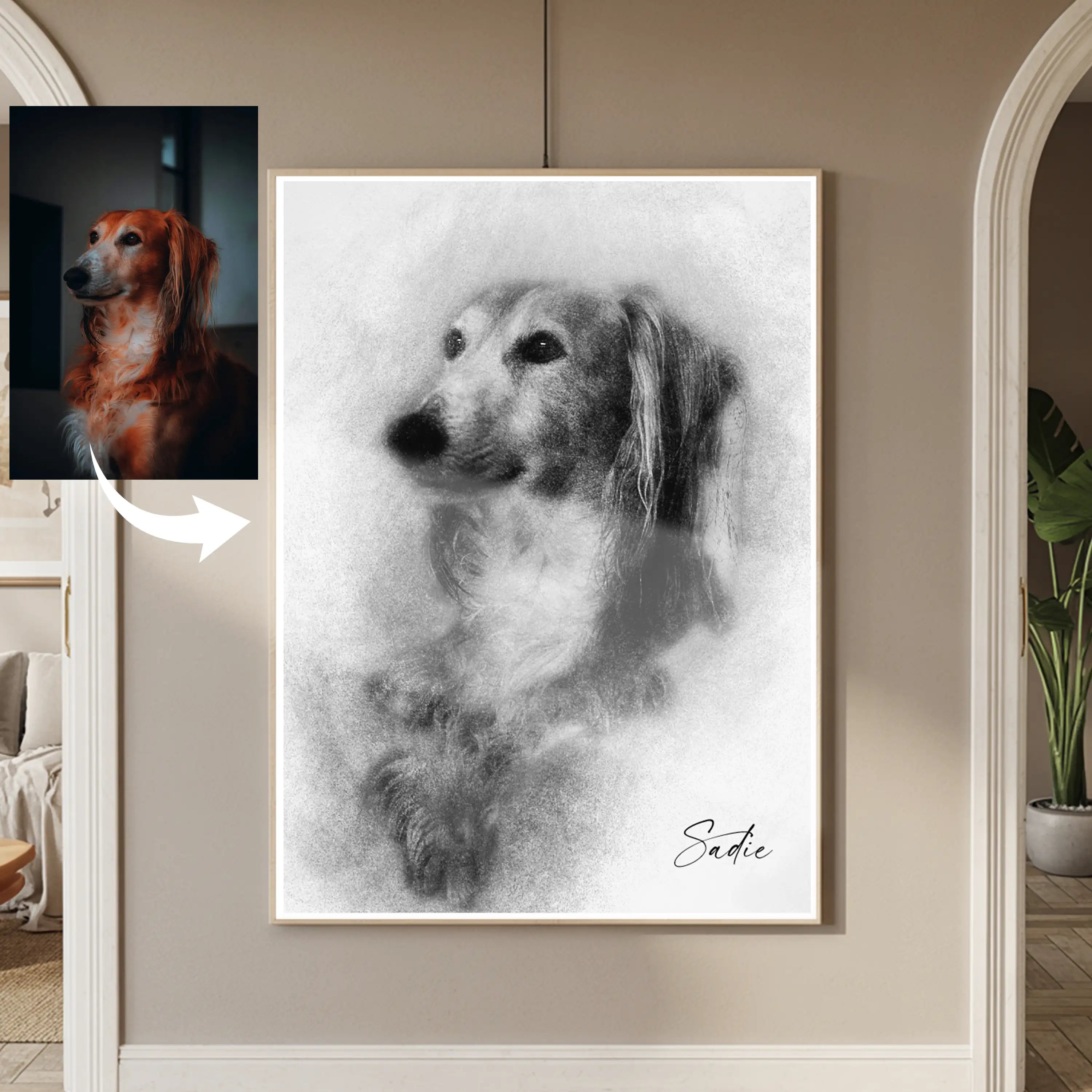 Custom Sketch Pet Portrait