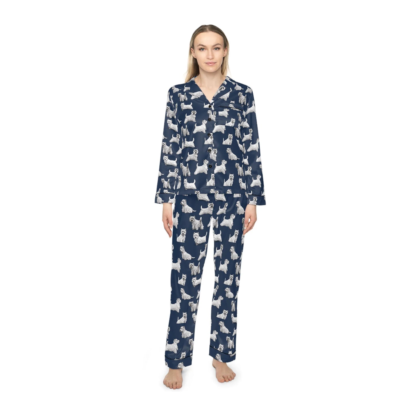 Westie Women's Satin Pajamas